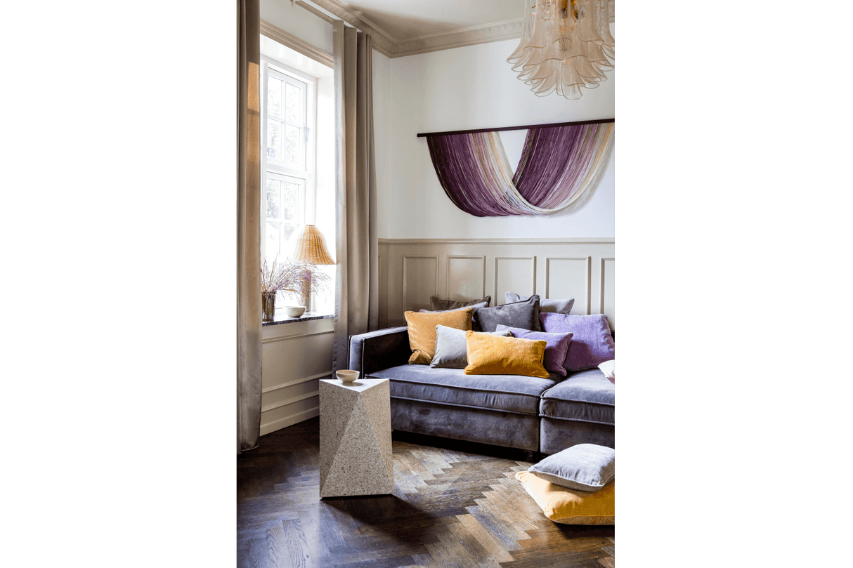 Pudetræk i velour 50 x 50 cm