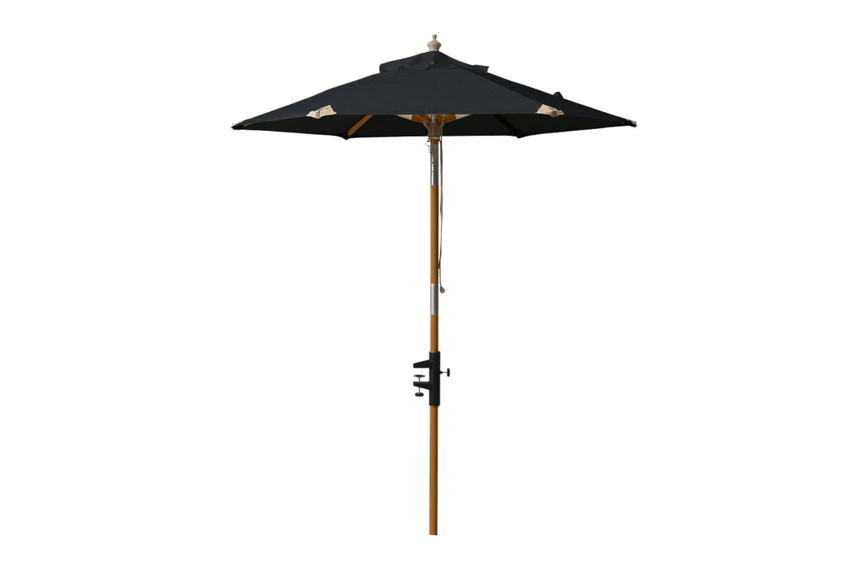 Cecilie ensfarvet parasol inkl. beslag Ø180 cm