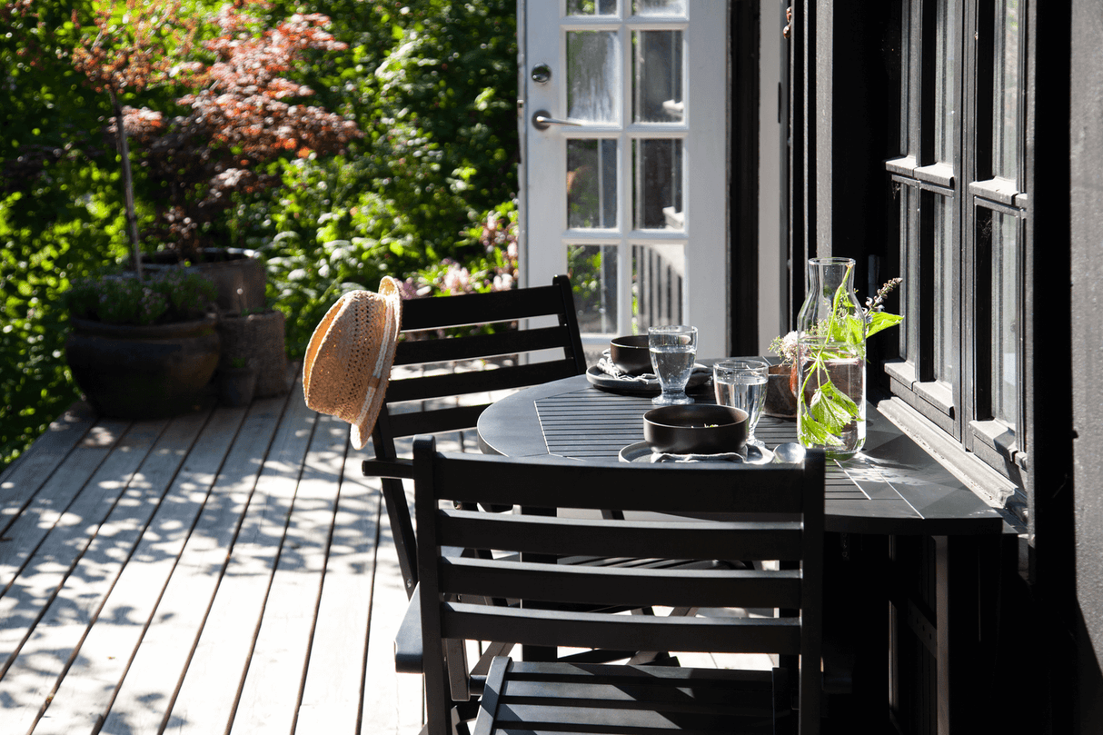 Butterfly klapbord Ø110 cm