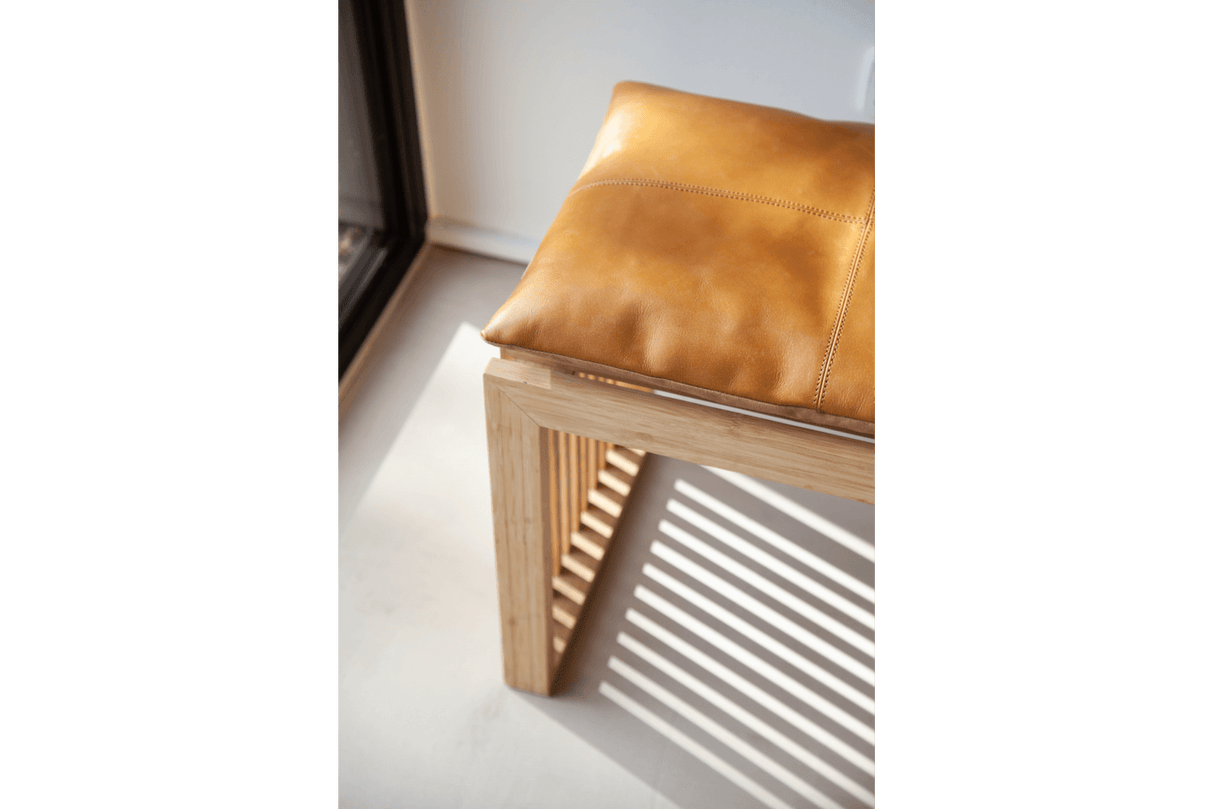 Læderhynde 45 x 35 cm