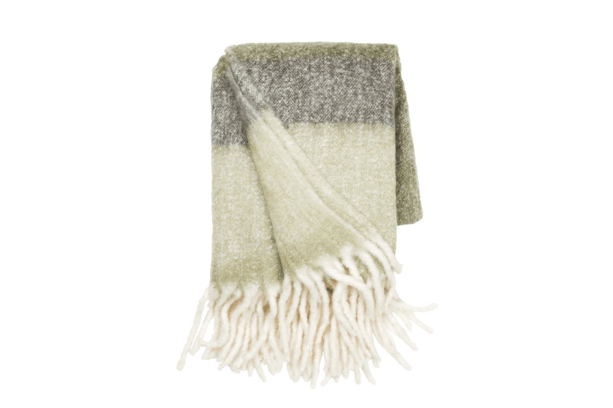 Mathea stribet uldplaid