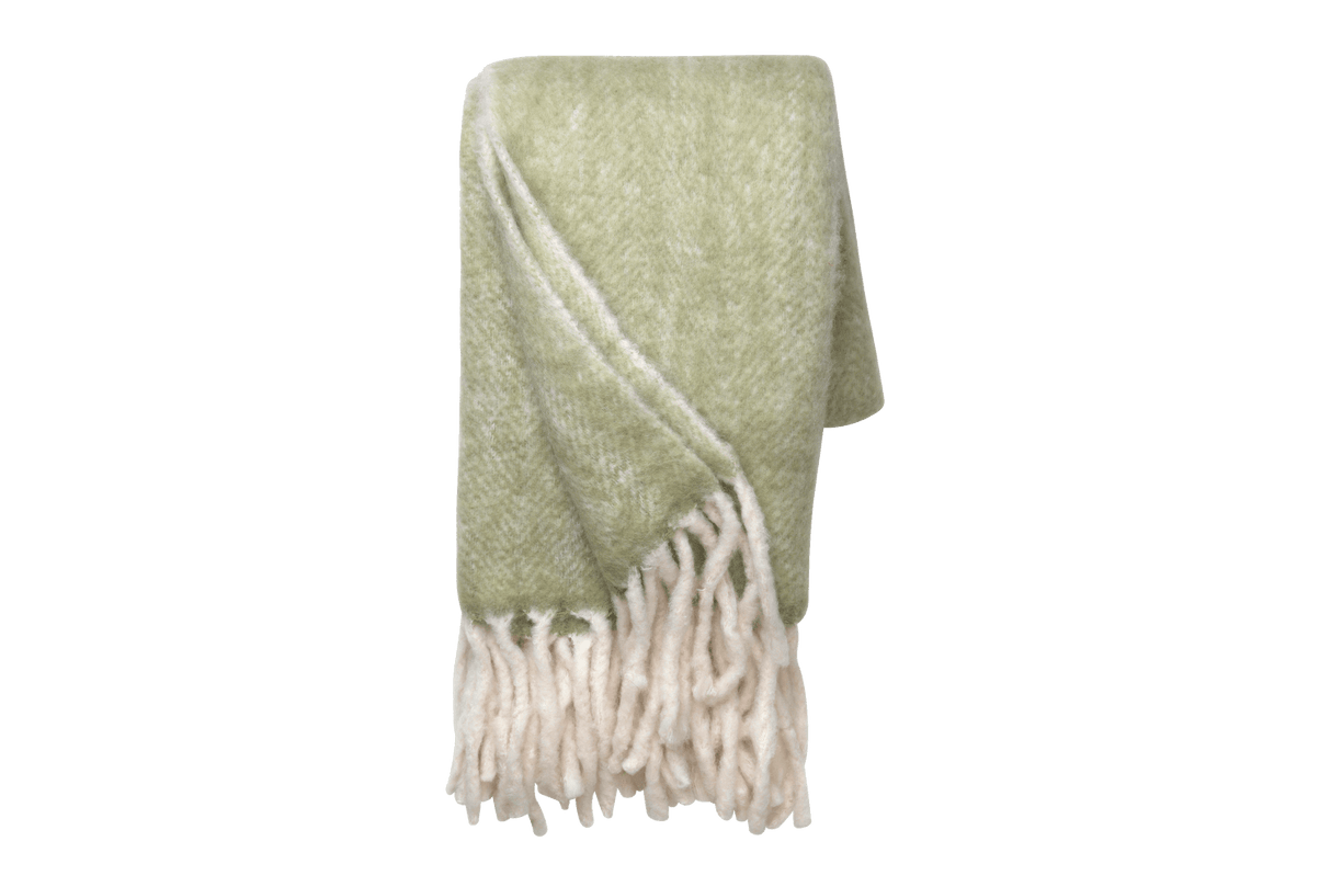 Mathea sildebensmønster uldplaid