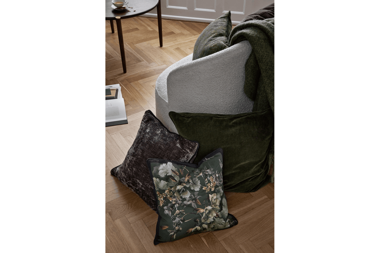 Mathea sildebensmønster uldplaid