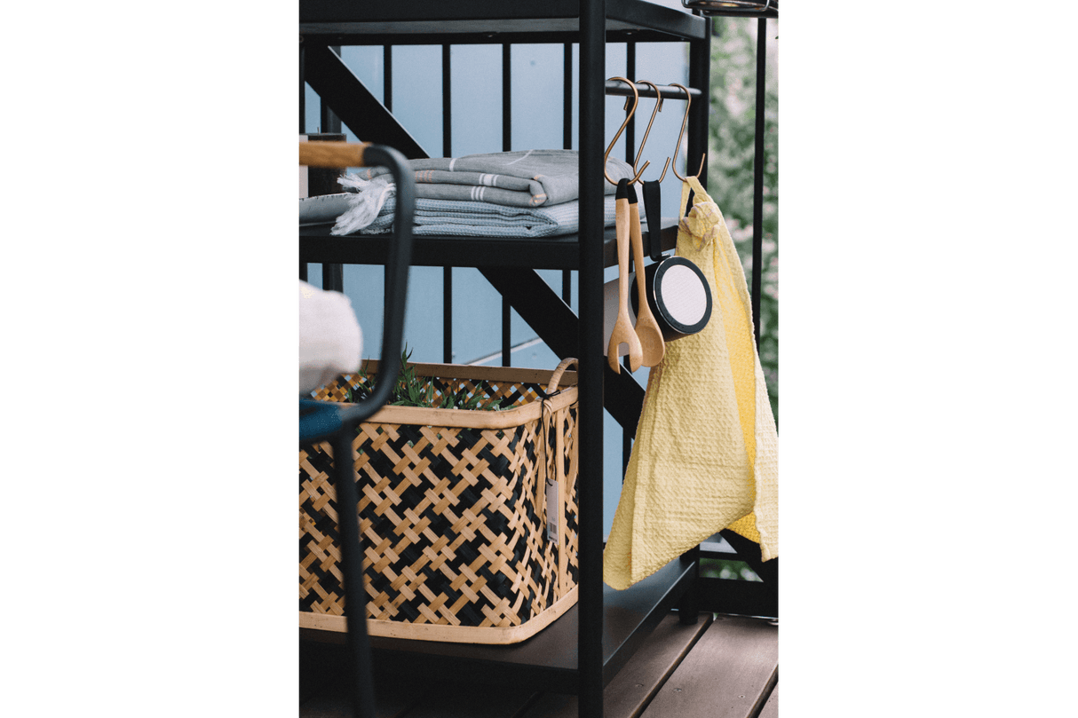 Dora metal grillbord med topplade i superstone 60 x 50 cm