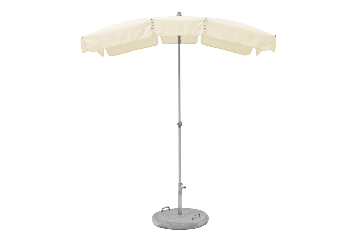 Siesta ensfarvet parasol med knæk 180 x 130 cm
