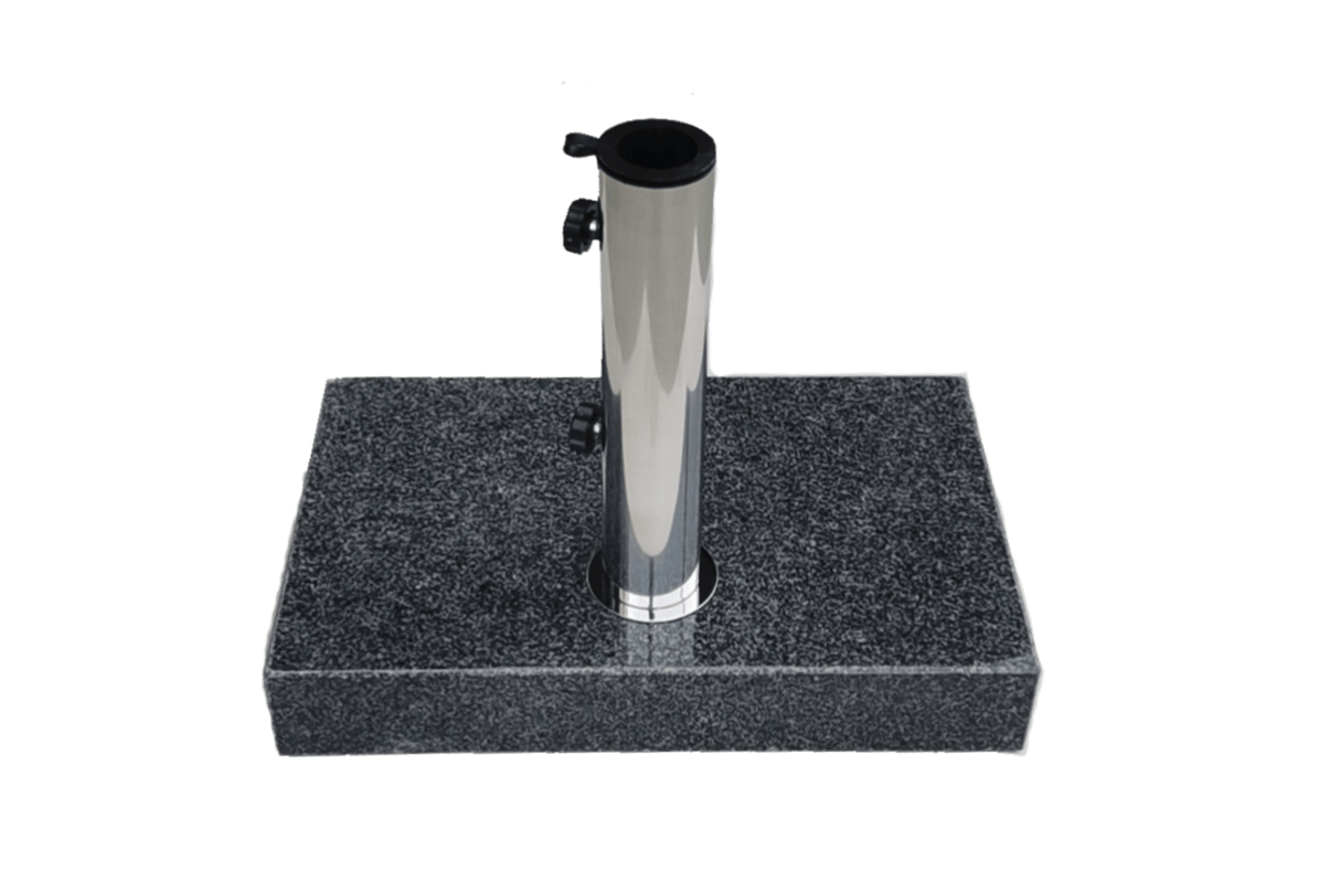 Hugo mørkegrå granit parasolfod i flere vægtklasser