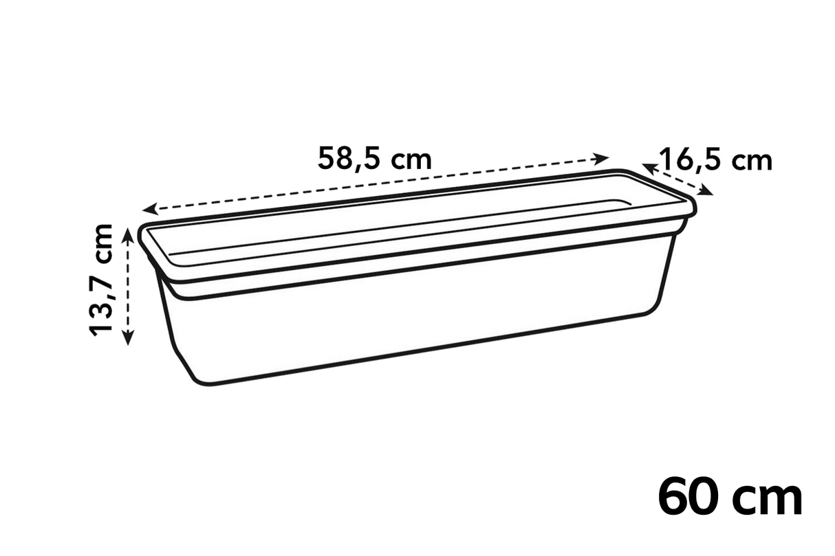 Plastik indsats til altankasser