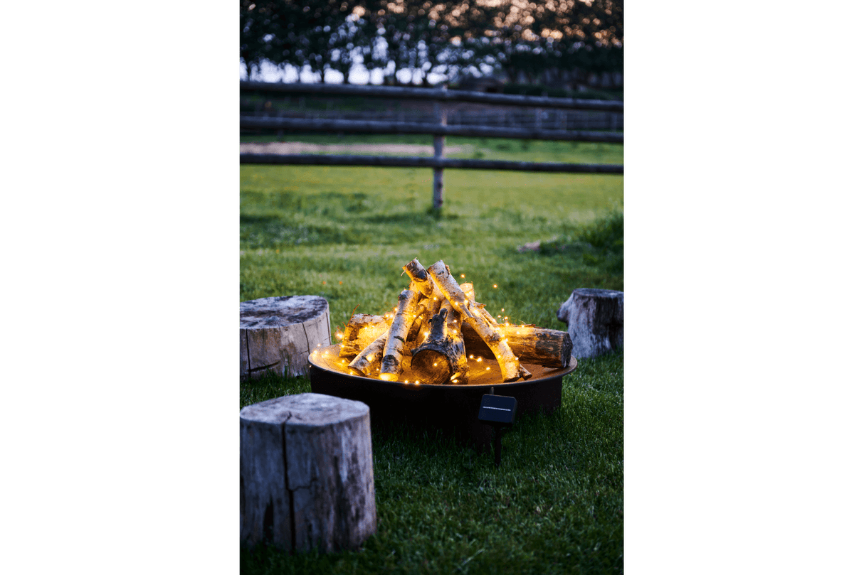 Knirke lyskæde solcelle 80 pærer