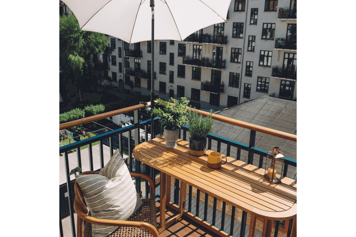 Laura teak klapbord 130 x 50 cm