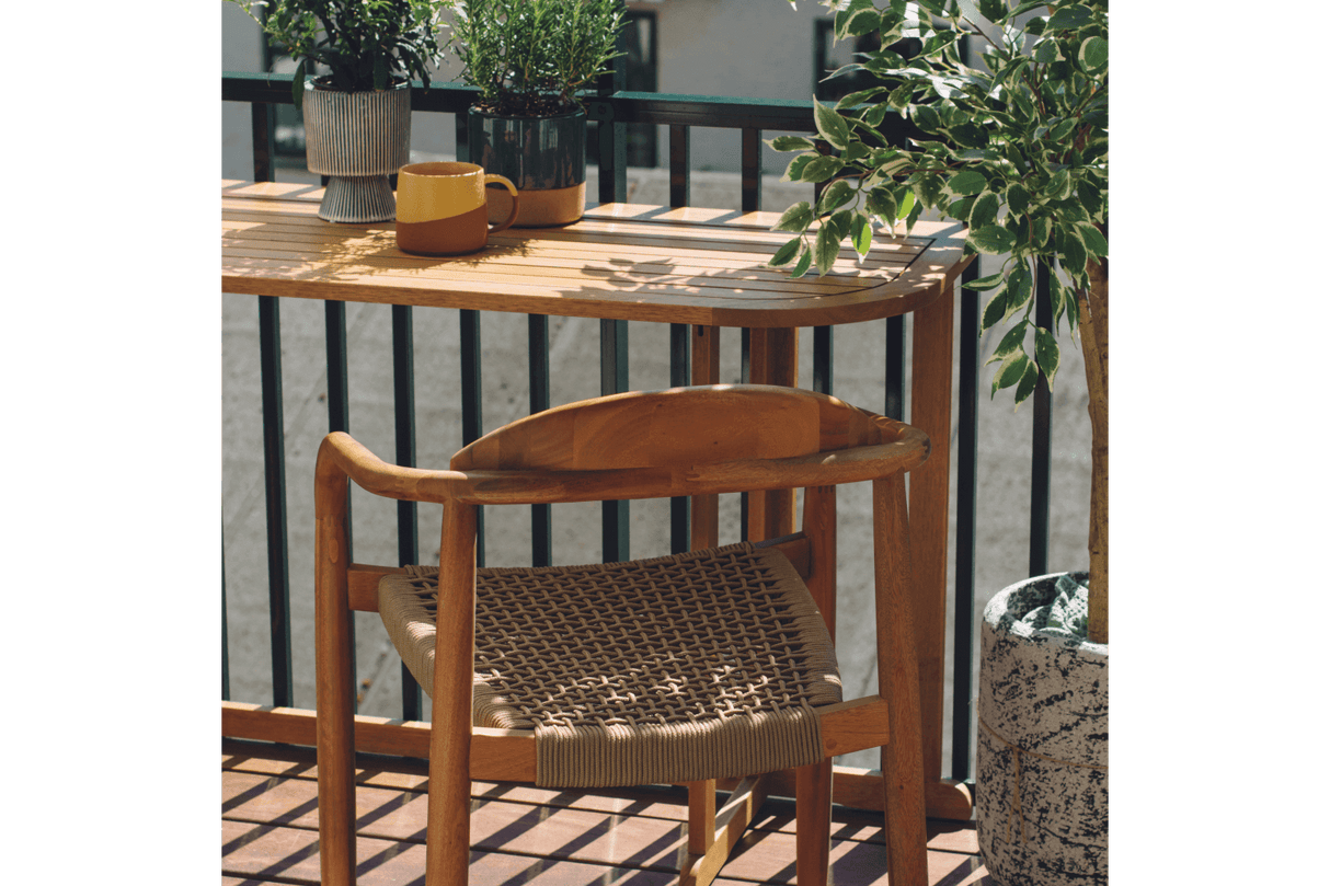 Laura teak klapbord 130 x 50 cm