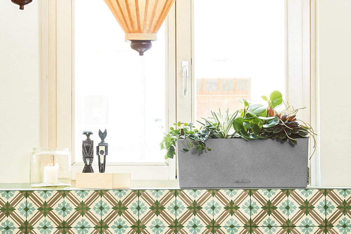 Stone altankasse med selvvanding 50 cm