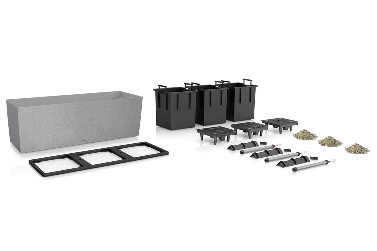 Trio stone afskærmnings plantekasse 100 cm