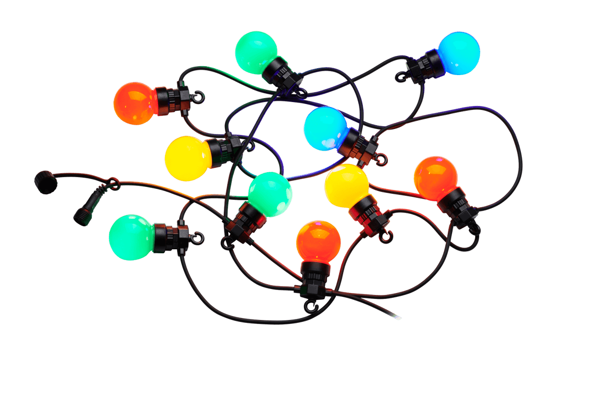 Lucas startsæt 10 kulørte pærer