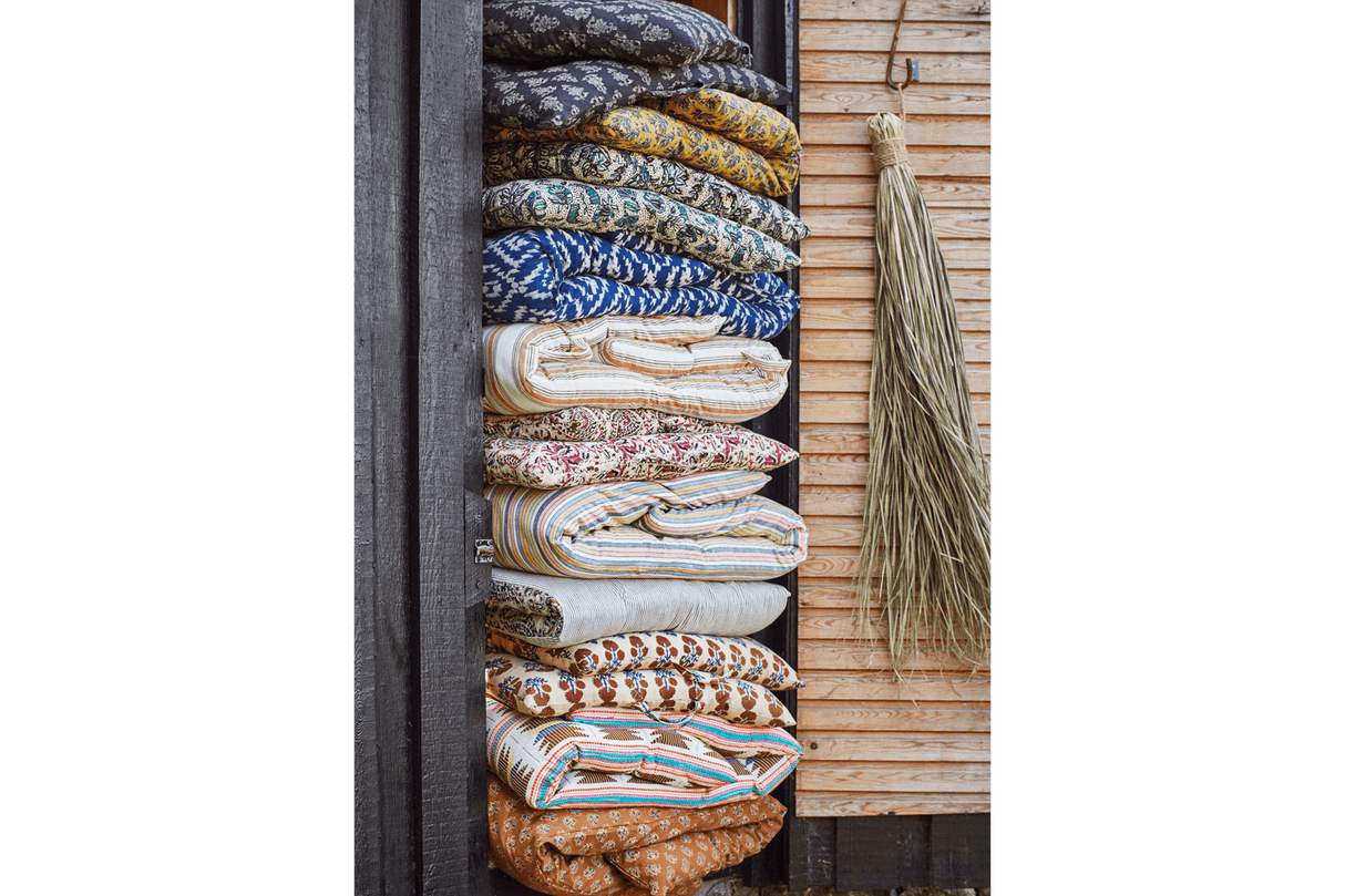 Bolster stribet madras 60 x 100 cm