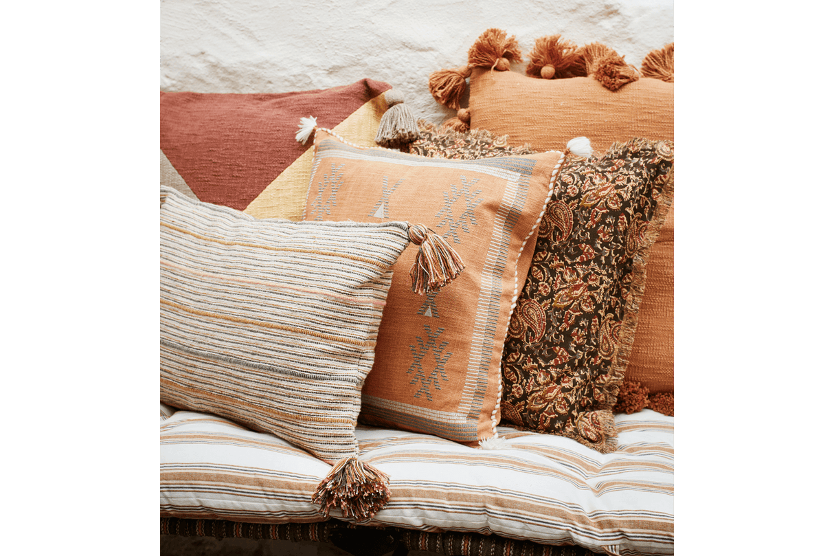 Bolster stribet madras 60 x 100 cm