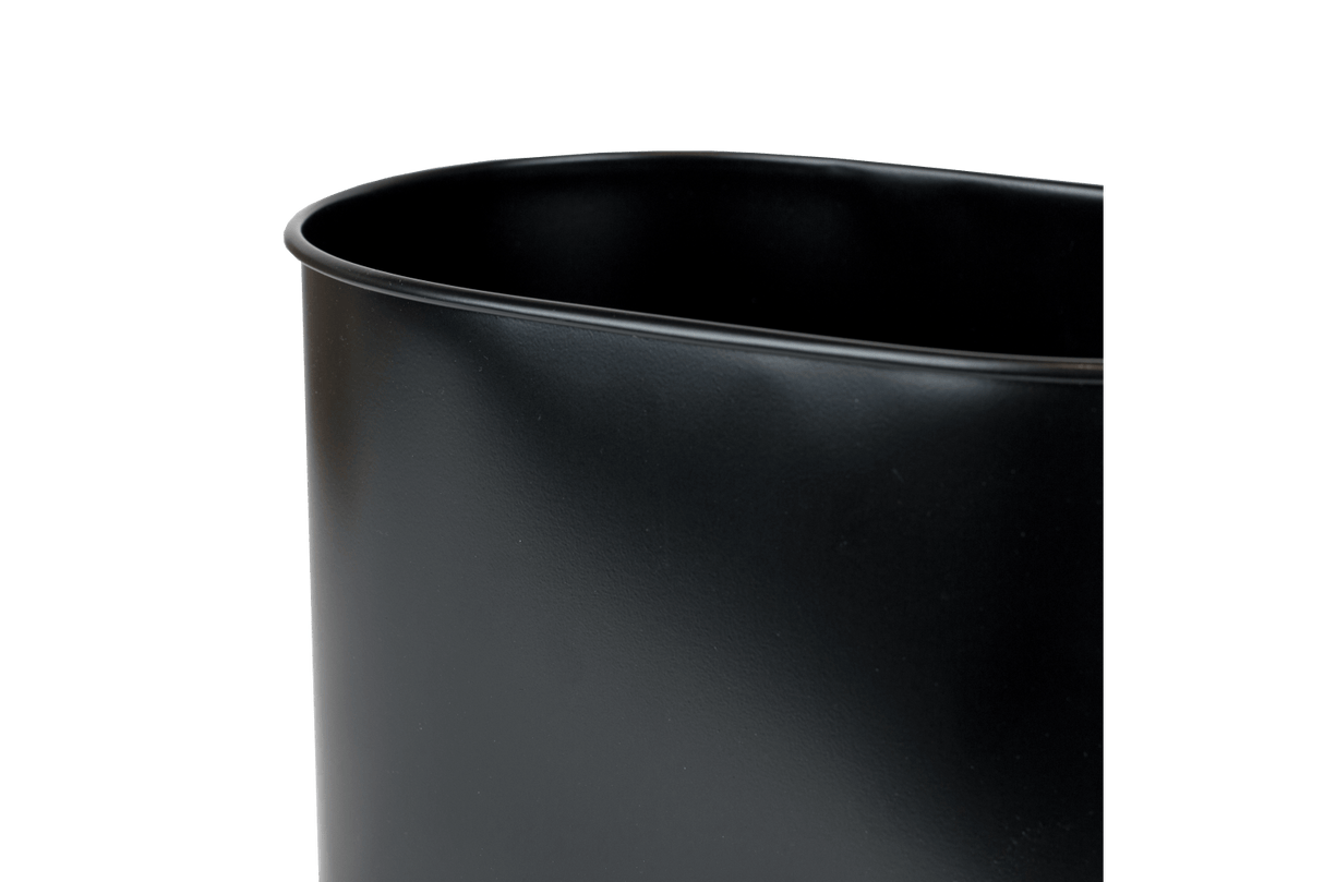 Ovalina sort plantekasse til gitter 30 x 17 cm