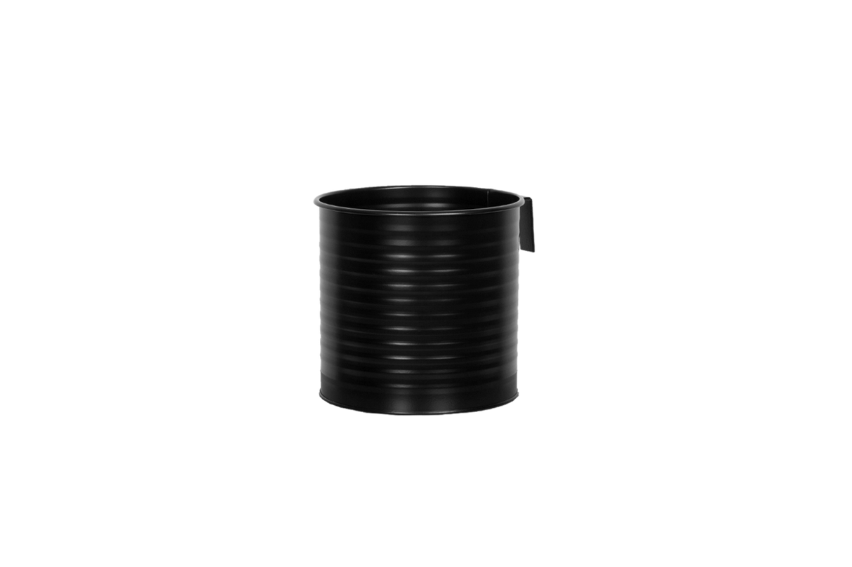 Rut Rillo sort plantekasse til gitter Ø14 / Ø17 cm