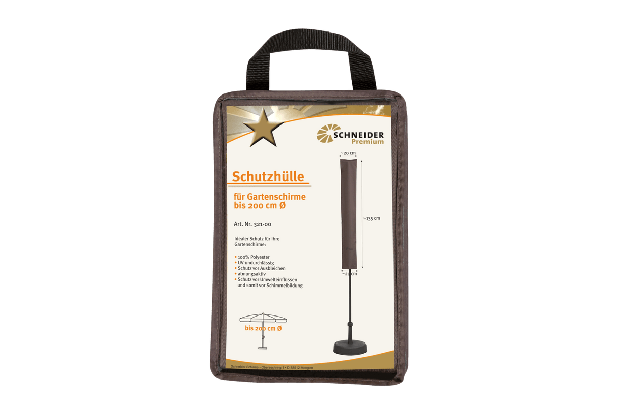 Premium overtræk til parasol op til Ø200 / Ø300 cm