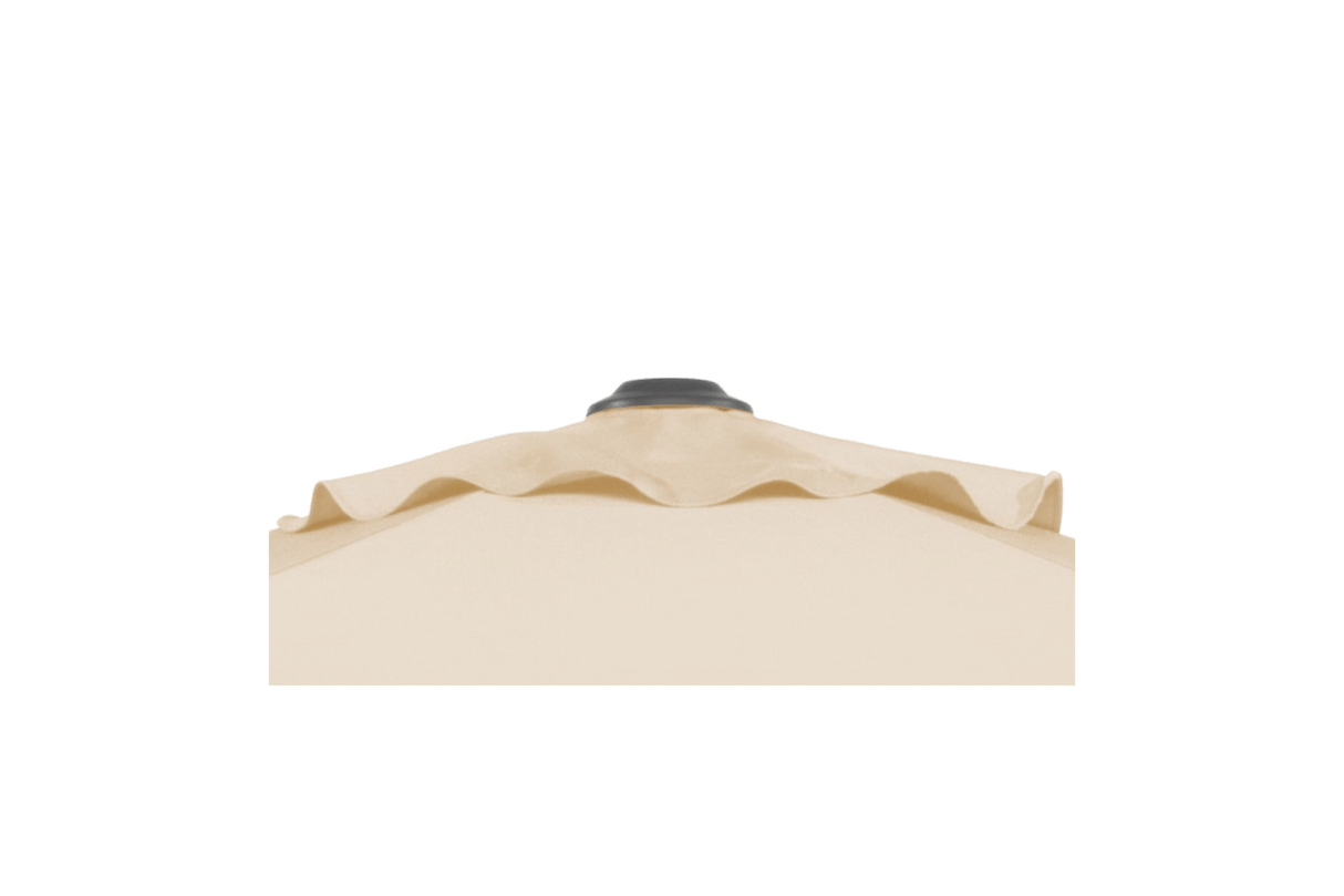 Sevilla ensfarvet parasol med justerbar højde 240 x 140 cm