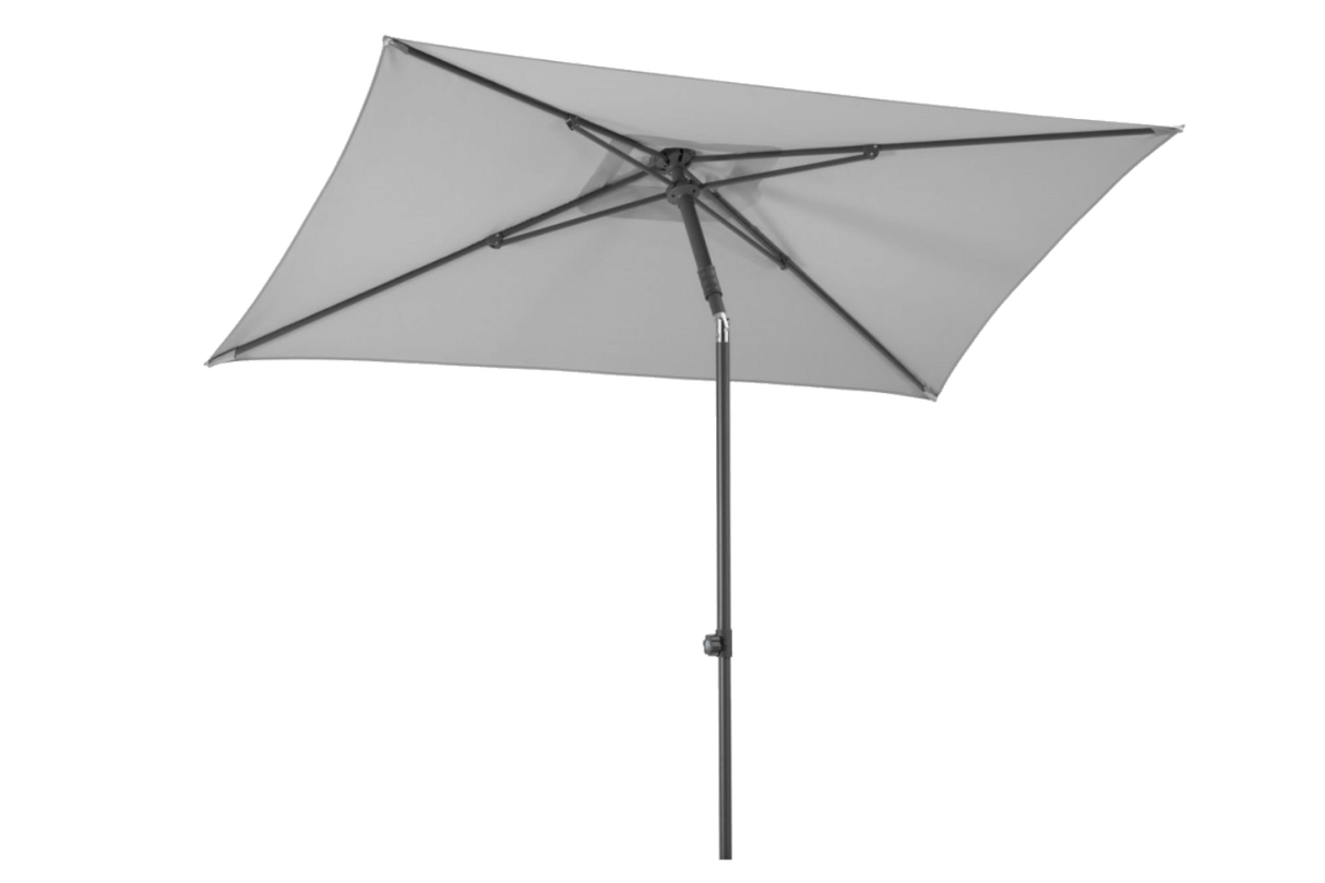 Sevilla ensfarvet parasol med justerbar højde 240 x 140 cm