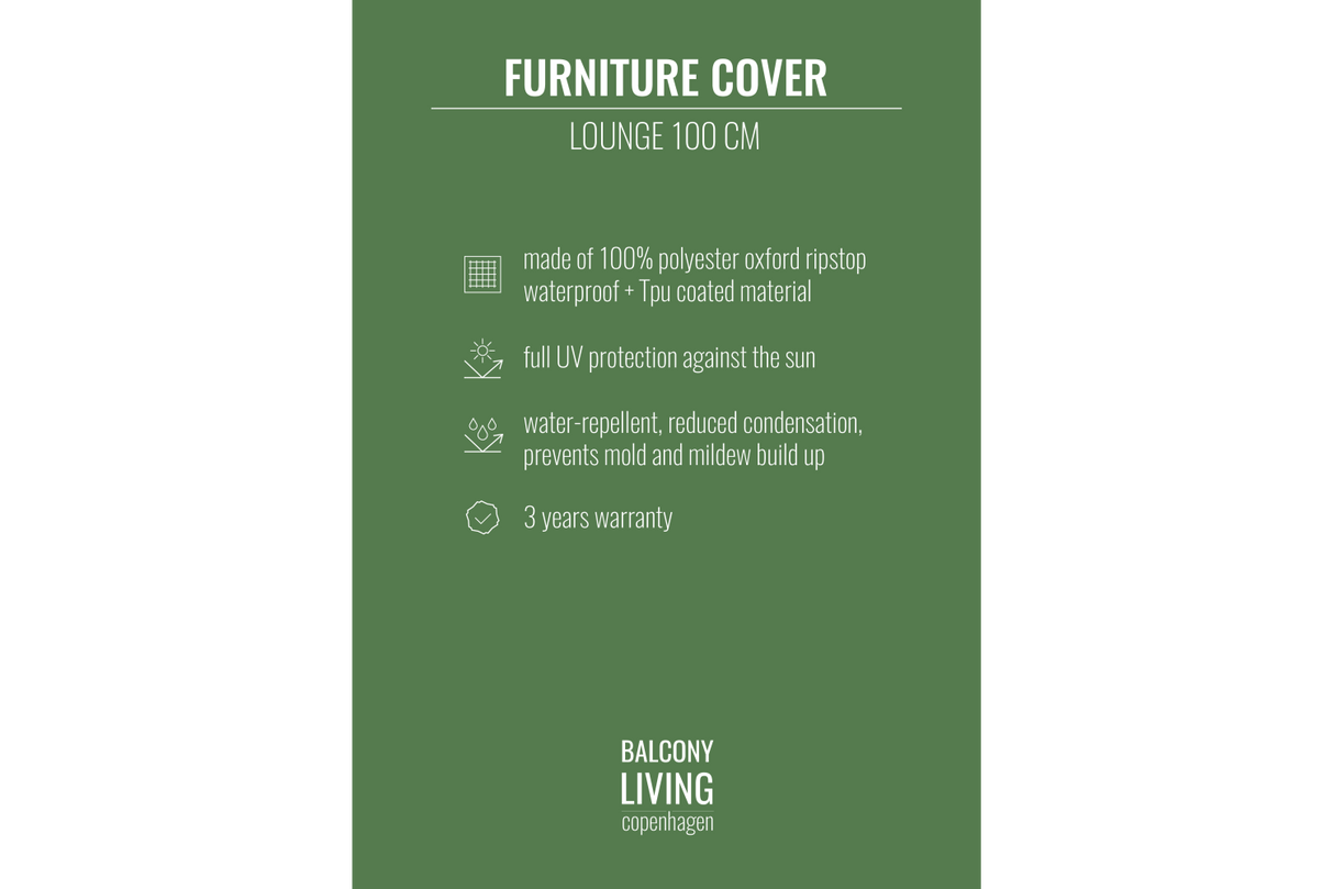 Solid møbelovertræk 102 x 75 x 75 cm