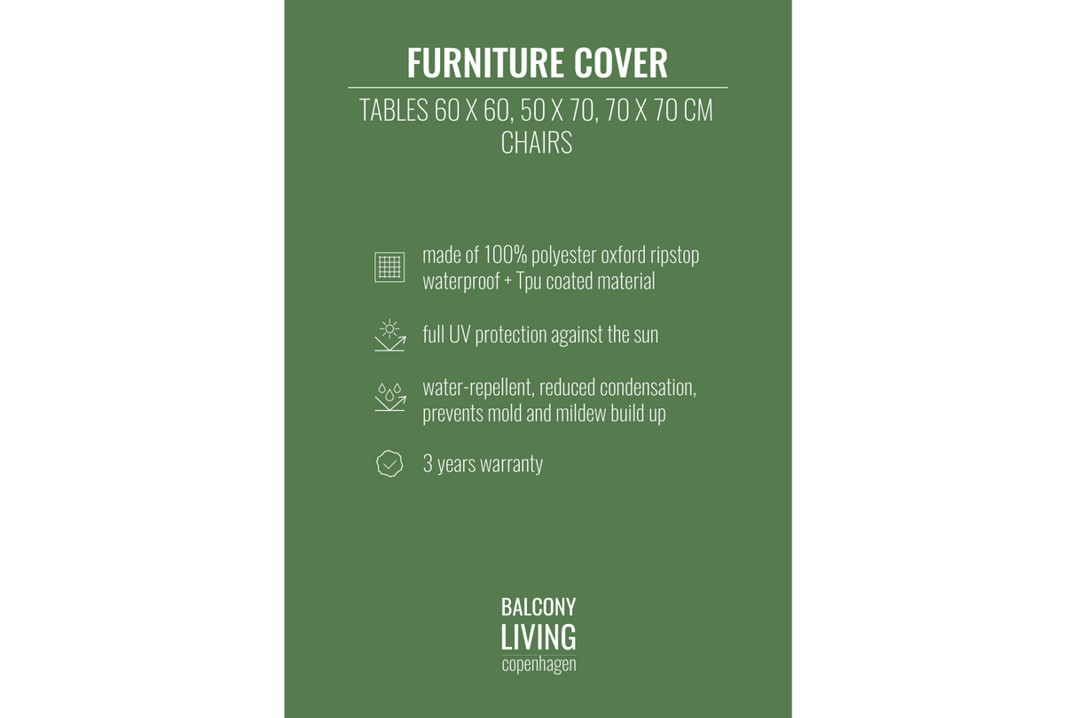 Solid møbelovertræk 90 x 75 x 85 cm