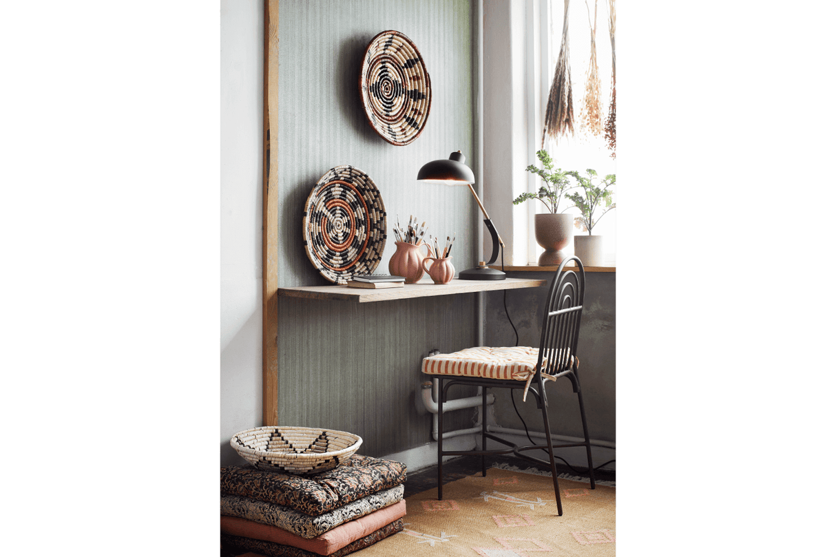 Honey stribet siddehynde 45 x 45 cm