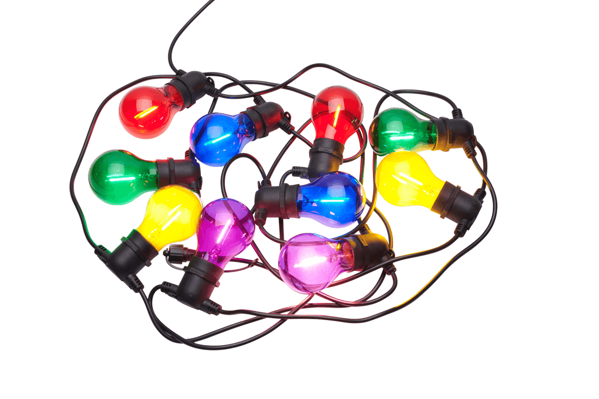 Tobias startsæt 10 kulørte pærer