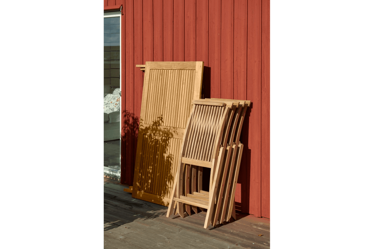 Turin teak klapstol med armlæn