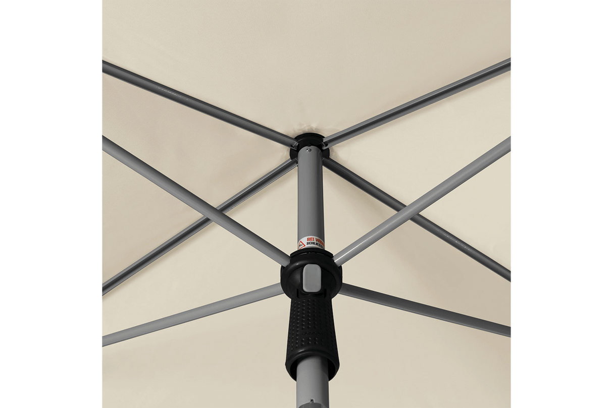 Active rektangulær parasol med knæk 180 x 120 cm