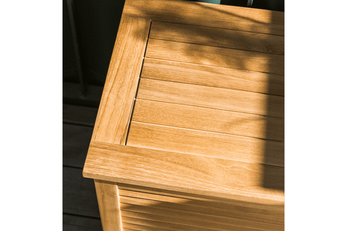 Agnes teak opbevaringsbænk 125 cm