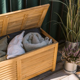 Agnes teak opbevaringsbænk 145 cm