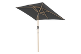 Alu wood ultra parasol med knæk 210 x 140 cm