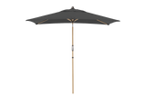Alu wood ultra parasol med knæk 210 x 140 cm