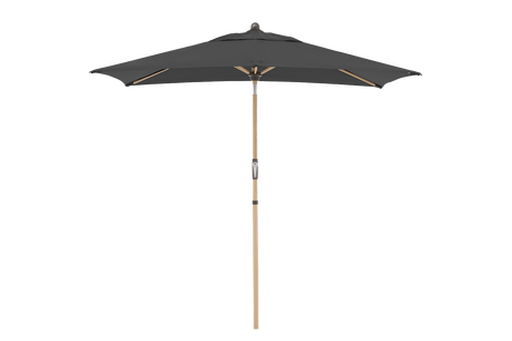 Alu wood ultra parasol med knæk 210 x 140 cm