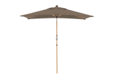Alu wood ultra parasol med knæk 210 x 140 cm