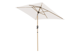 Alu wood ultra parasol med knæk 210 x 140 cm