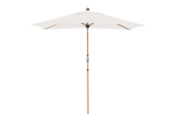 Alu wood ultra parasol med knæk 210 x 140 cm