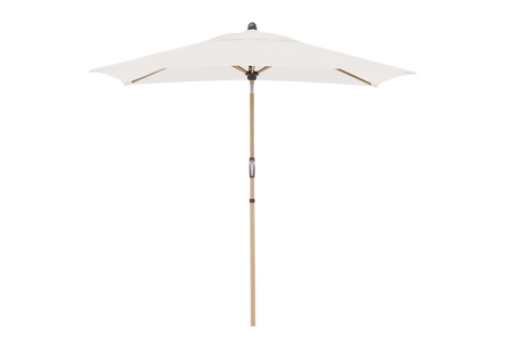 Alu wood ultra parasol med knæk 210 x 140 cm
