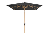 Alu wood ultra parasol med knæk 300 x 200 cm