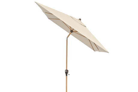 Alu wood ultra parasol med knæk 300 x 200 cm