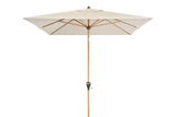 Alu wood ultra parasol med knæk 300 x 200 cm