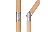 Alu wood ultra parasol med knæk 300 x 200 cm