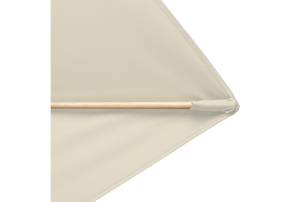 Alu wood ultra parasol med knæk 300 x 200 cm