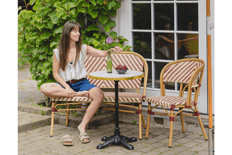 Delphine fransk flet caféstol