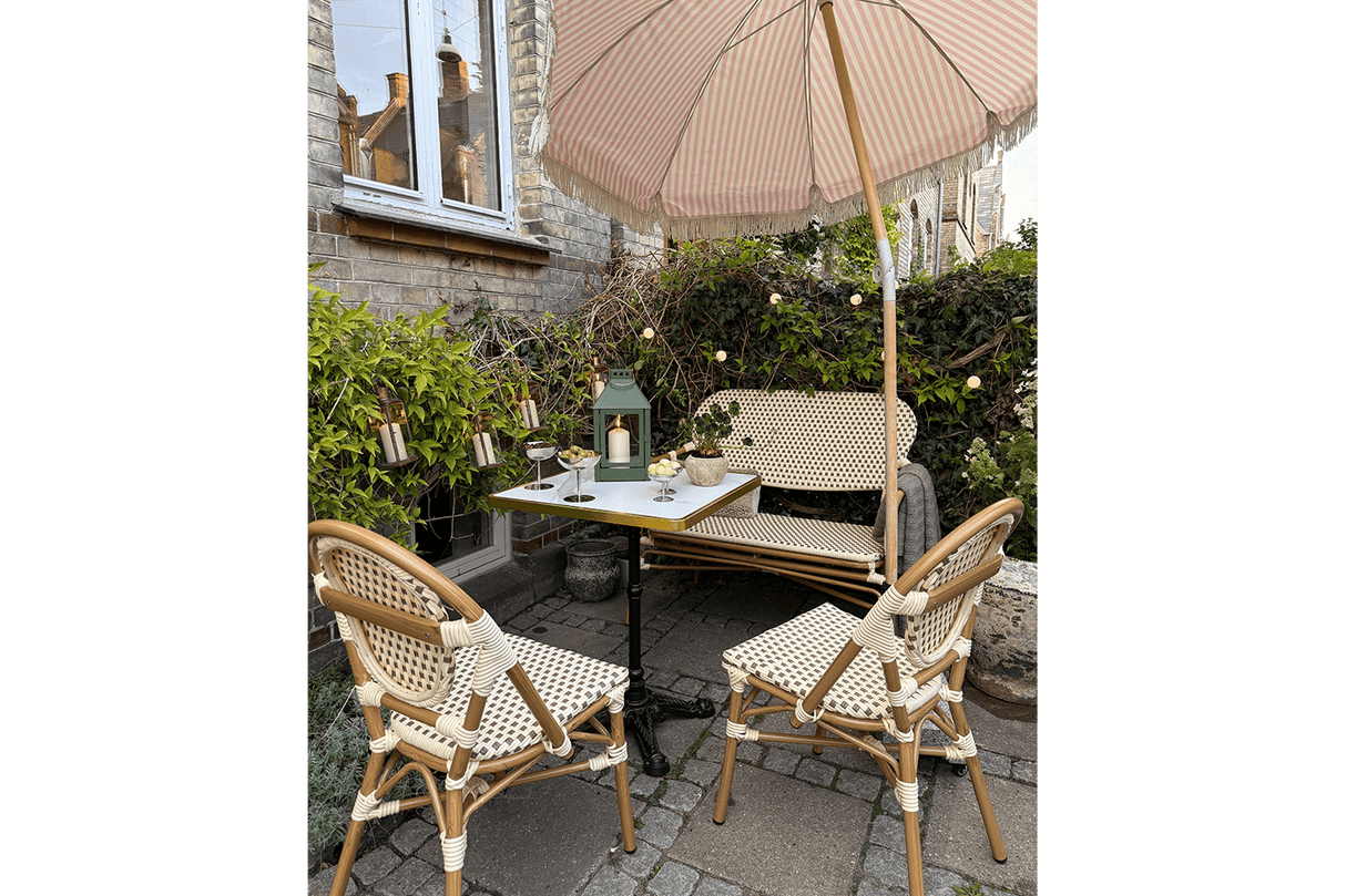 Florine cafébord med støbejernsben 60 x 60 cm