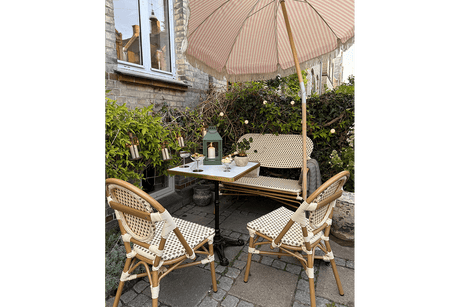 Florine cafébord med støbejernsben 60 x 60 cm