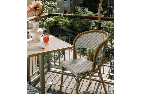 Delphine fransk flet caféstol