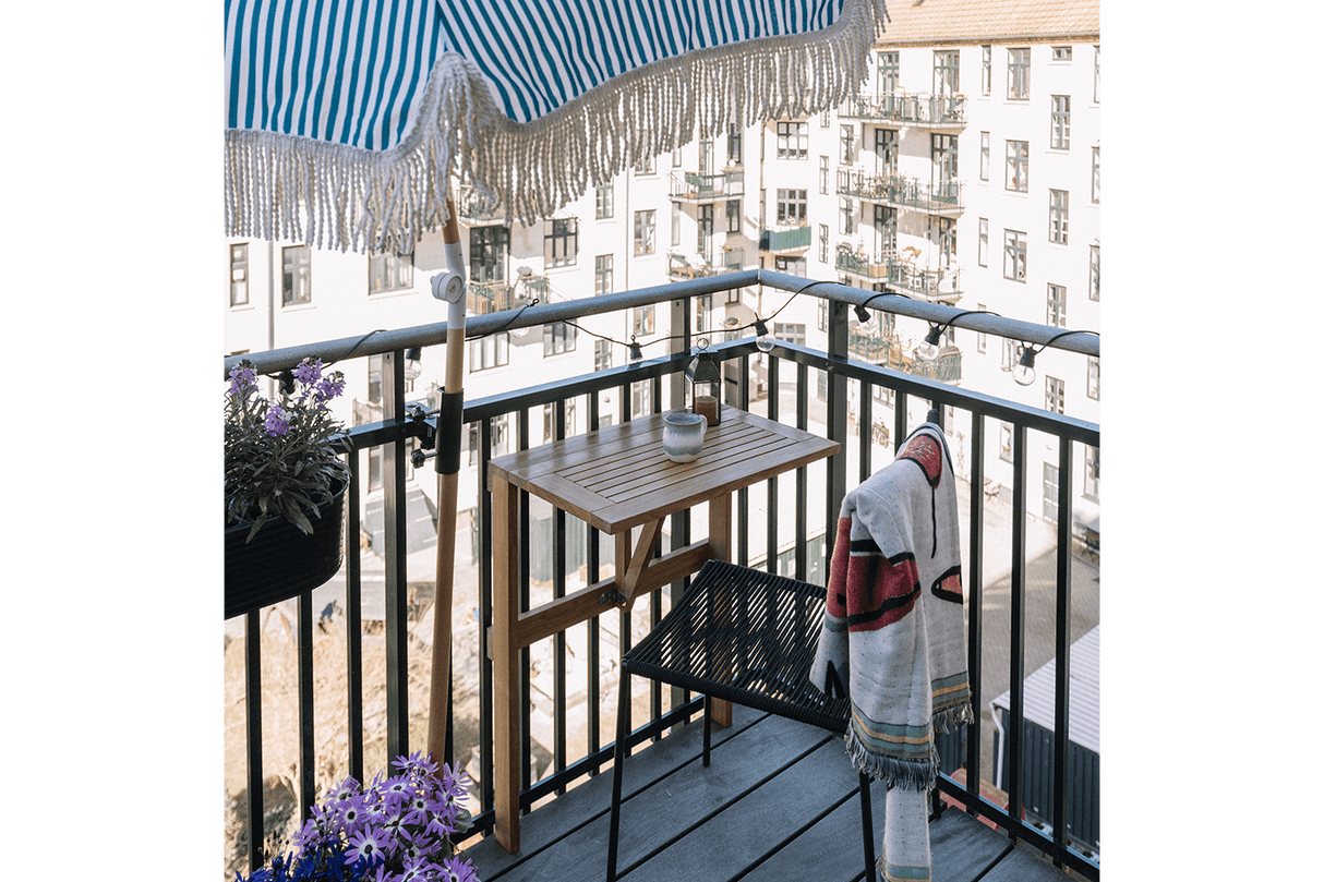 Evi teak klapbord 60 x 40 cm