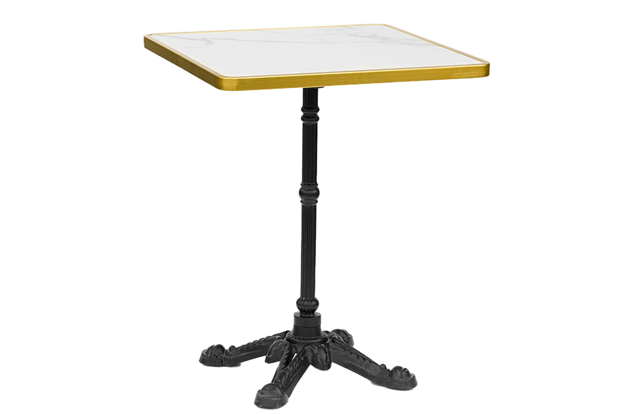 Florine cafébord med støbejernsben 60 x 60 cm